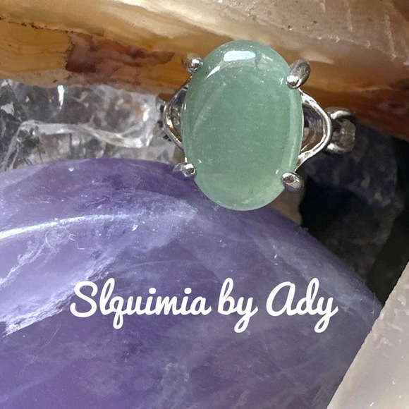 Alquimia Silver and Green Ring - Picture 1 of 3